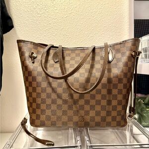 (SOLD) LOUIS VUITTON Neverfull MM Cherry Damier Ebene